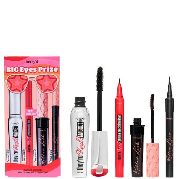 Benefit Cosmetics Big Eyes Prize They're Real Magnet and Roller Mascara and Liner Set