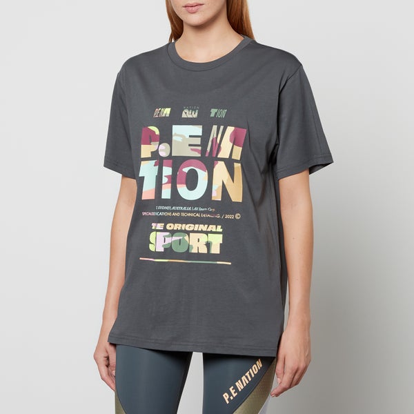 P.E Nation Longitude Printed Organic Cotton-Jersey T-Shirt