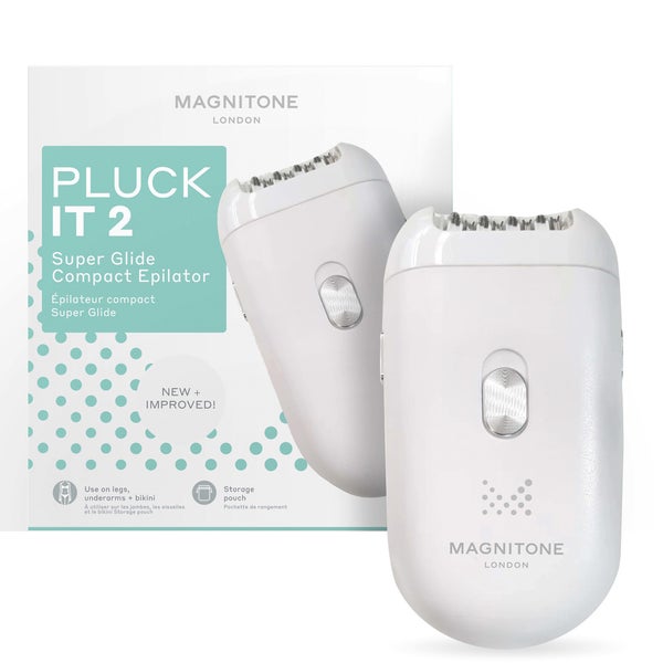 MAGNITONE London PluckIt2 2-in-1 Super Glide Compact Epilator