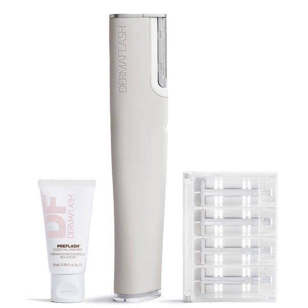 DERMAFLASH Luxe+ Advanced Sonic Dermaplaning and Peach Fuzz Removal - Stone