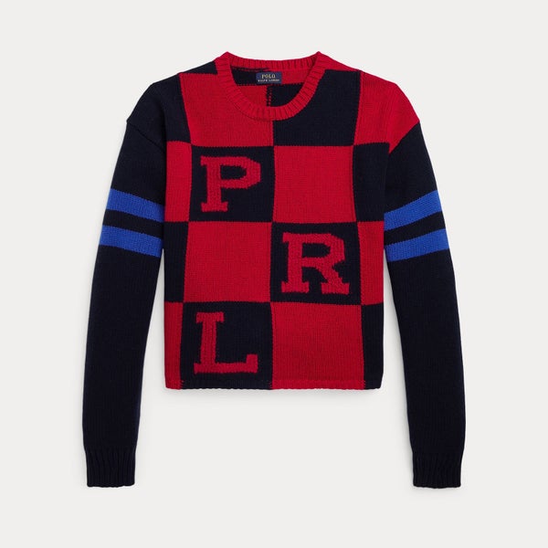 Polo Ralph Lauren Logo-Intarsia Wool-Blend Jumper