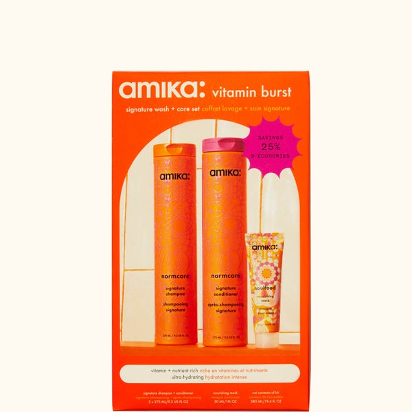 Amika Vitamin Burst Signature Wash and Care Hair Set