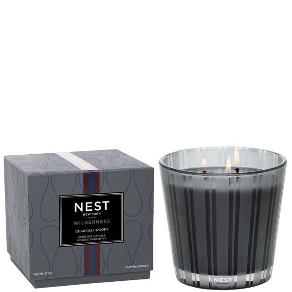 NEST Fragrances Charcoal Woods 3-Wick Candle 630ml