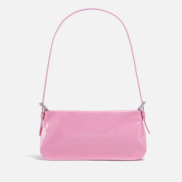 BY FAR Dulce Patent-Leather Shoulder Bag