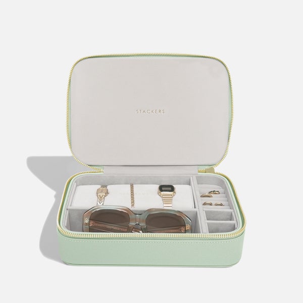 Stackers Travel Jewellery + Sunglasses Box - Sage