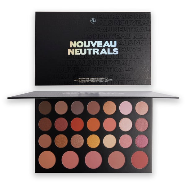 BH Cosmetics Nouveau Neutrals - 26 Color Shadow and Blush Palette
