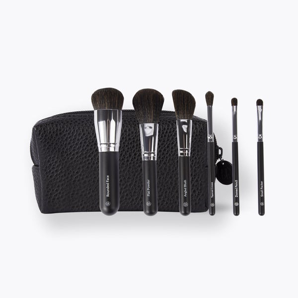 BH Cosmetics Mini Essentials - 6 Piece Travel Brush Set with Bag