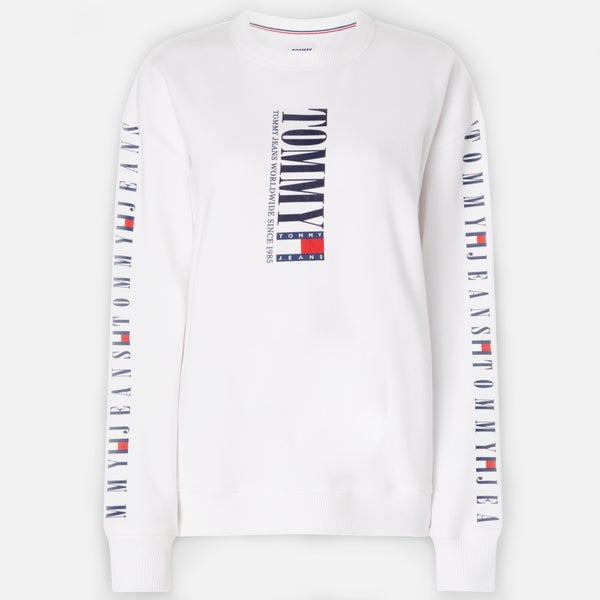 Tommy Jeans Organic Cotton-Blend Relaxed Archive Crew