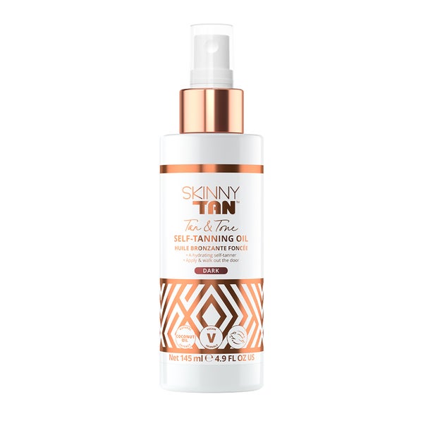 Skinny Tan Tan & Tone Self Tanning Oil Dark 145ml