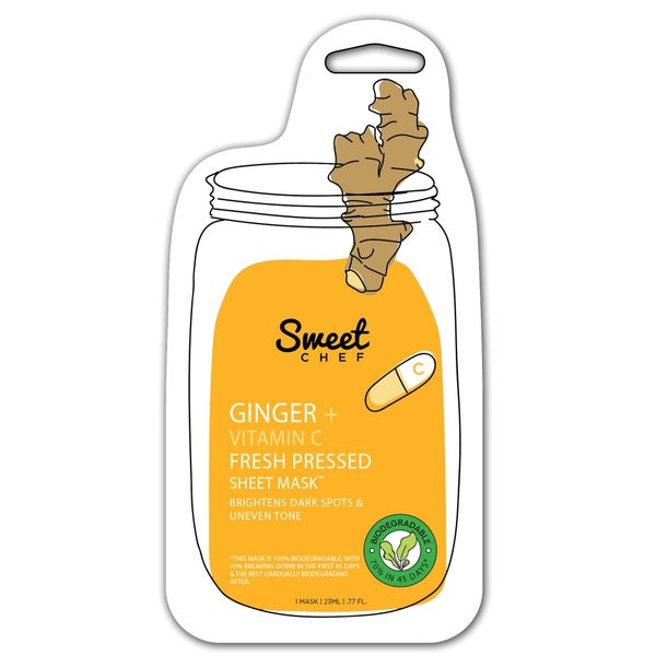 Sweet Chef Ginger and Vitamin C Fresh Pressed Sheet Mask 23ml