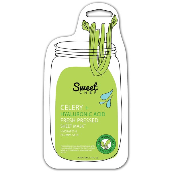 Sweet Chef Celery and Hyaluronic Acid Fresh Pressed Sheet Mask 23ml