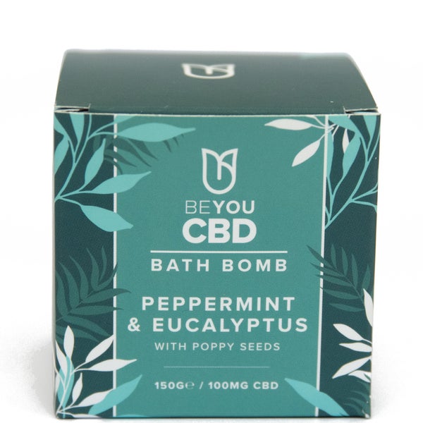 BeYou CBD Bath Bomb - Peppermint and Eucalyptus 150g