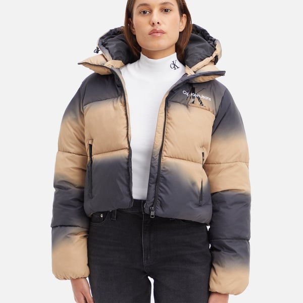 Calvin Klein Hooded Gradient Shell Puffer Jacket