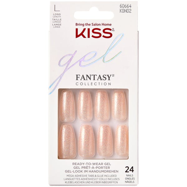 KISS Gel Fantasy Nails (forskellige nuancer) - Nuance: #fdccbe||Rock Candy