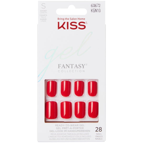 KISS Gel-Fantasy-Nägel (verschiedene Farbtöne) - Farbton: #df0221||Was auch immer