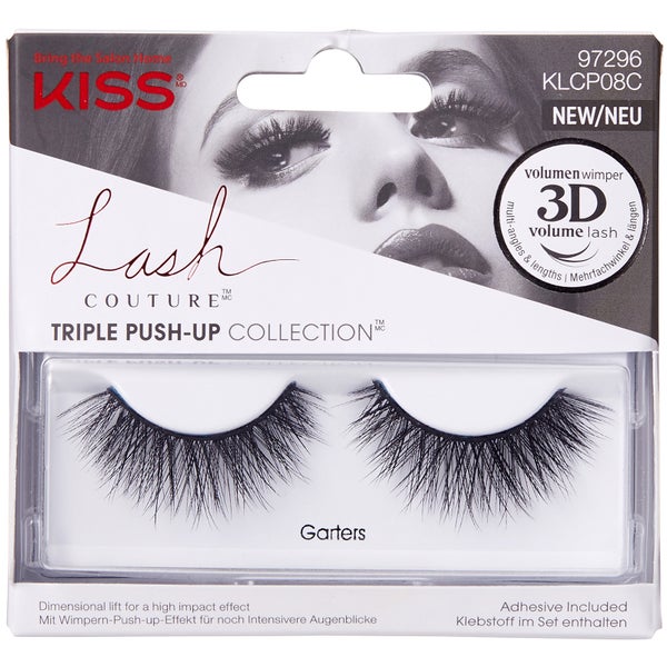 KISS Lash Couture Triple Push Up (varie opzioni) - Opzione:Giarrettiere