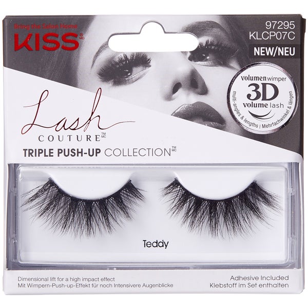 Faux-cils KISS Couture Triple Push (différentes options) - Option :Teddy