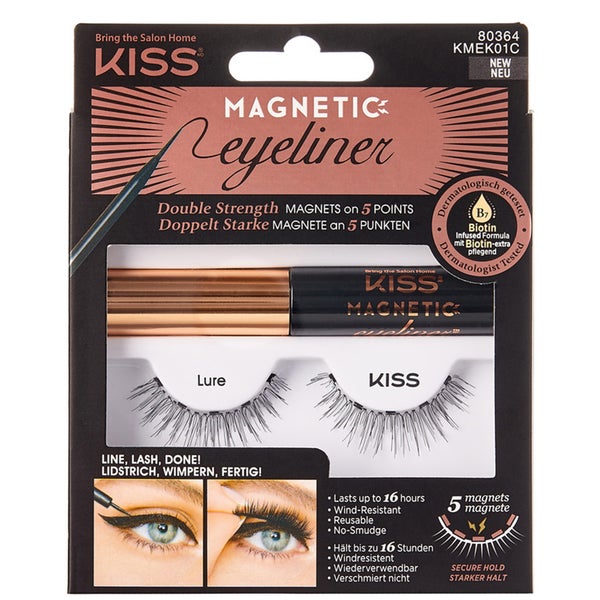 KISS Magnetischer Eyeliner/Wimpern (verschiedene Optionen) - Option: Verlockung