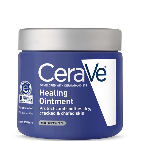 CeraVe Healing Ointment for Cracked Skin Repair Skin Protectant with Petrolatum Ceramides (12 fl. oz)