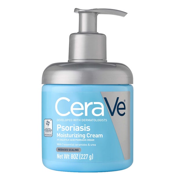 CeraVe Moisturizing Cream for Psoriasis Treatment With Salicylic Acid & Urea for Dry Skin Itch Relief (8 fl. oz.)