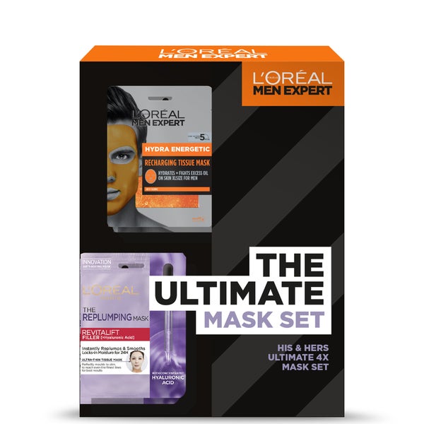 L'Oreal Men Expert and L'Oreal Paris The Ultimate Mask Gift Set (Worth £17.96)