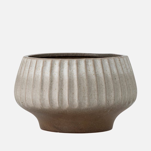 Bloomingville Assie Stoneware Plant Pot - Grey