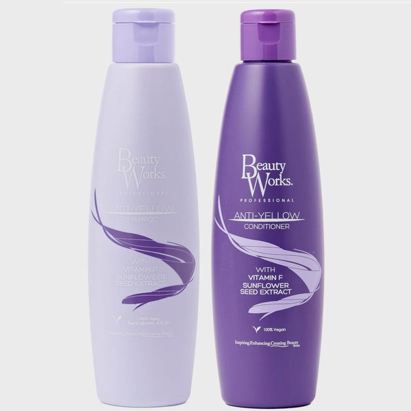 Beauty Works Anti Yellow Shampoo and Conditioner Bundle