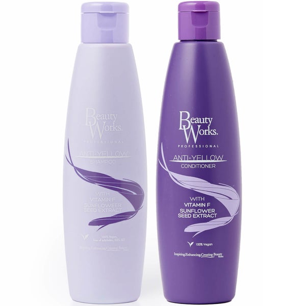مجموعة شامبو وبلسم أنتي يلو من Beauty Works