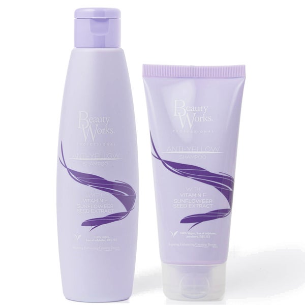 Beauty Works Anti Yellow Shampoo Home and Away Bundle