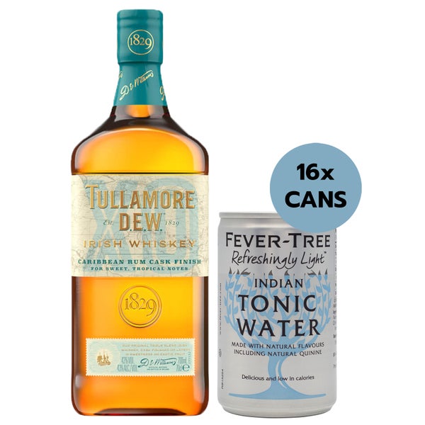 Tully XO Tonic Bundle - Tullamore D.E.W. XO Irish Whiskey 70cl & Fever Tree Tonic Water