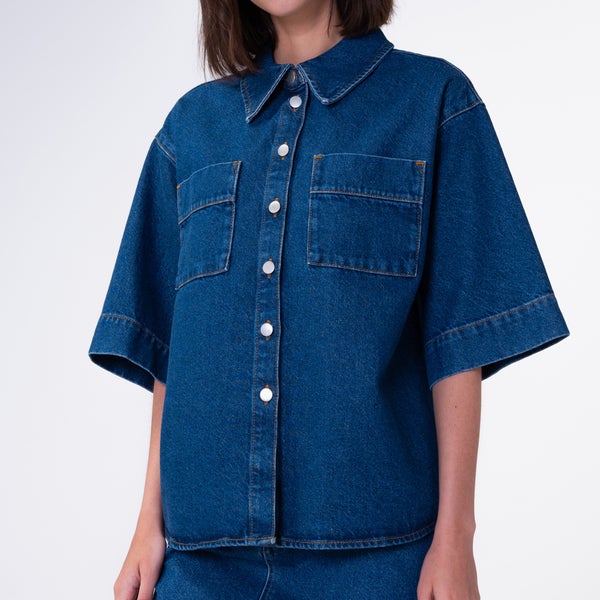 Aligne Giana Organic Cotton-Denim Shirt