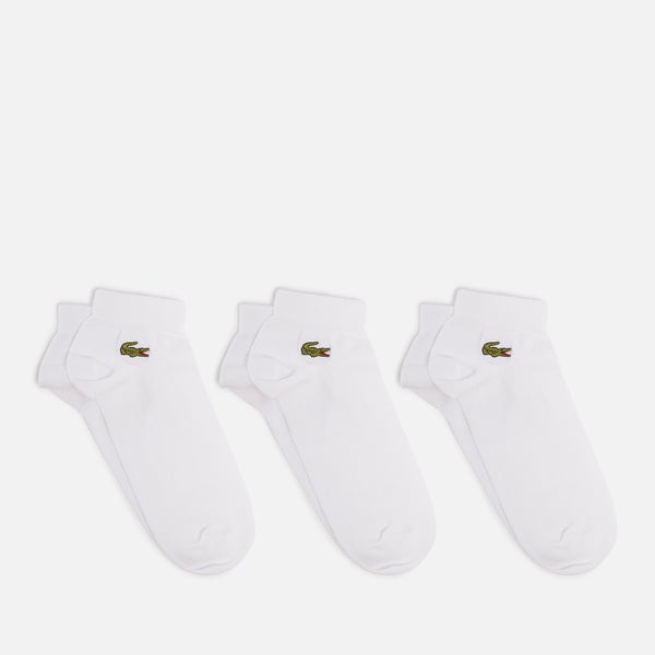 Lacoste three-Pack Logo-Embroidered Cotton-Blend Socks