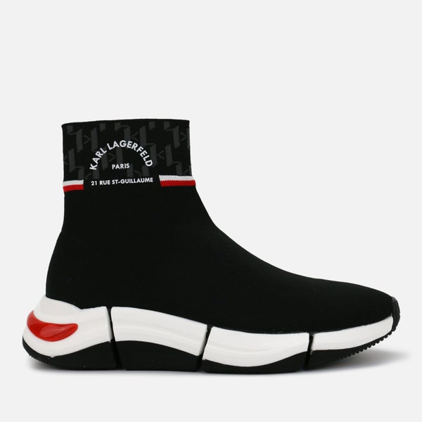 KARL LAGERFELD Quadra Hi-Top Knit Trainers