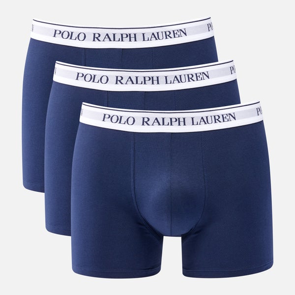 Polo Ralph Lauren Logo Waistband Cotton Boxer Trunks 3-Pack