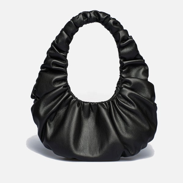 Nanushka Mini Anja Ruched Faux Leather Bag