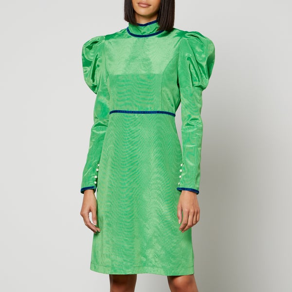 Batsheva Tate Cotton-Blend Moiré Mini Dress