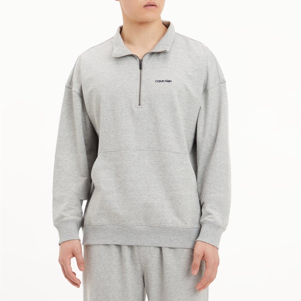 Calvin Klein Cotton-Blend Half-Zip Sweatshirt
