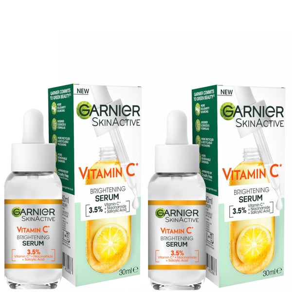 Dúo de sérum iluminador y antimanchas con vitamina C de Garnier