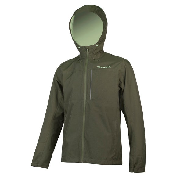 Hummvee Waterproof Hooded Jacket - Bottle Green