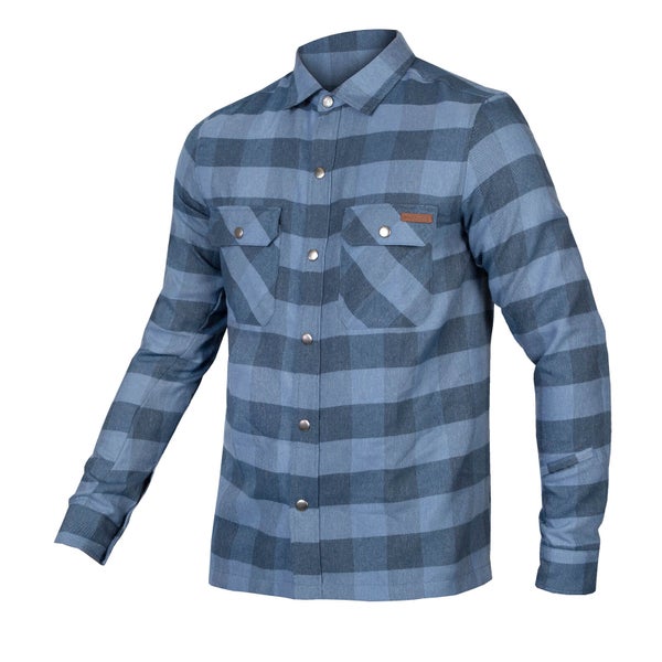 Men's Hummvee Flannel Shirt - Ensign Blue