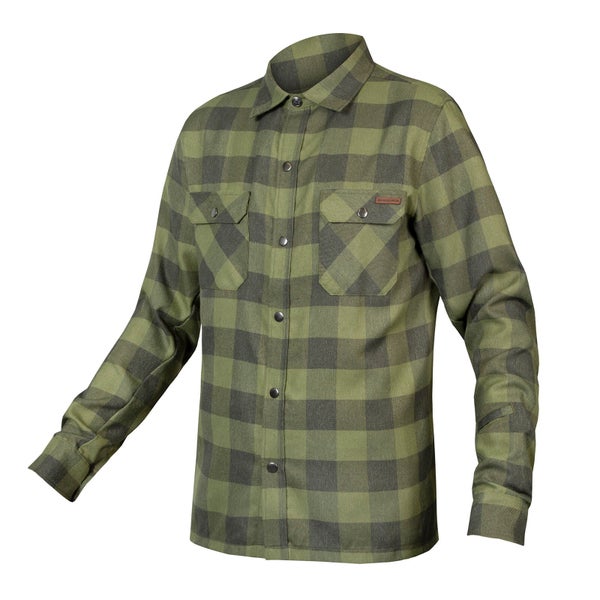 Men's Hummvee Flannel Shirt - Bottle Green