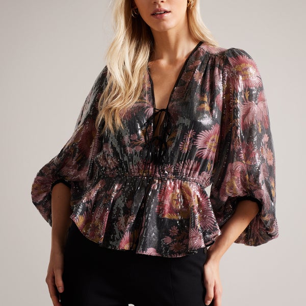 Ted Baker Juudie Sequin Top