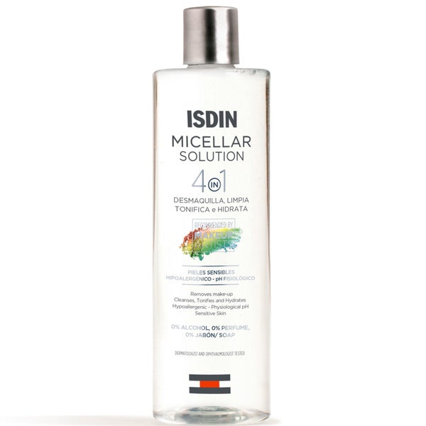 ISDIN Micellar Solution 4-in-1 Makeup Remover Micellar Cleansing Water 13.5 oz