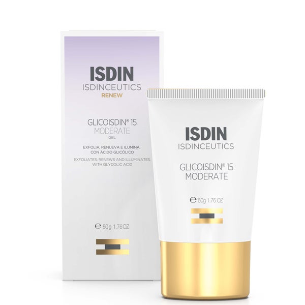 ISDIN Isdinceutics Glicoisdin® 15 Moderate - Exfoliating Glycolic Acid Face Gel for Combination or Acne-prone Skin (1.76oz)