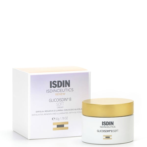 ISDIN ISDINCEUTICS Glicoisdin 8 Soft Hydrating Exfoliating Peeling Cream 1.76 oz