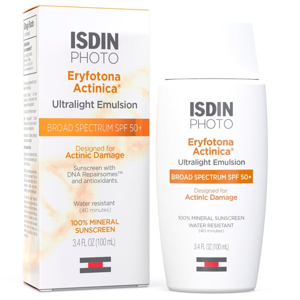 ISDIN Eryfotona Actinica Mineral Sunscreen SPF 50+ Zinc Oxide (3.4oz)