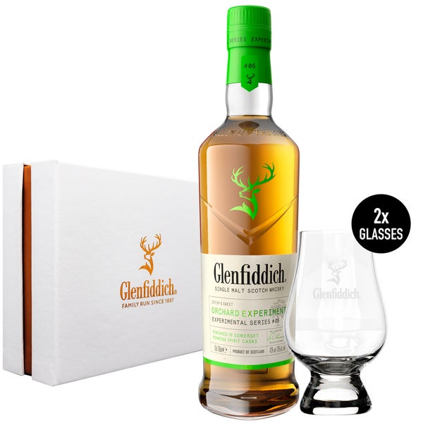 Glenfiddich Orchard Gift Set with 2 x Glenfiddich Glencairn Glasses
