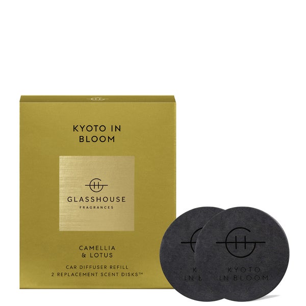 Glasshouse Fragrances Car Diffuser Collection - Kyoto in Bloom 2 Replacement Scent Disks
