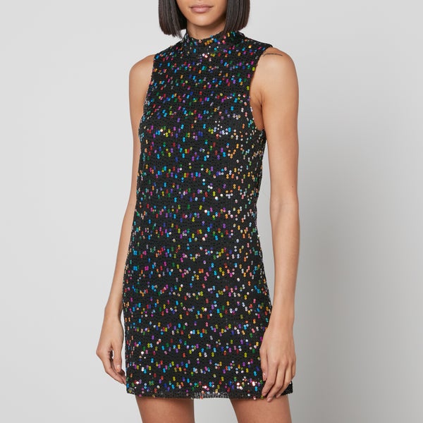 Never Fully Dressed Sassi Sequined Mesh Mini Dress