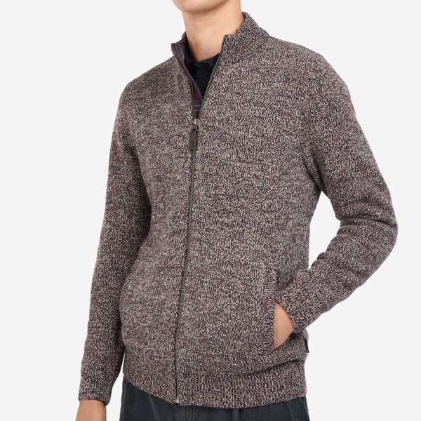 Barbour Fife Wool-Blend Zip-Up Cardigan